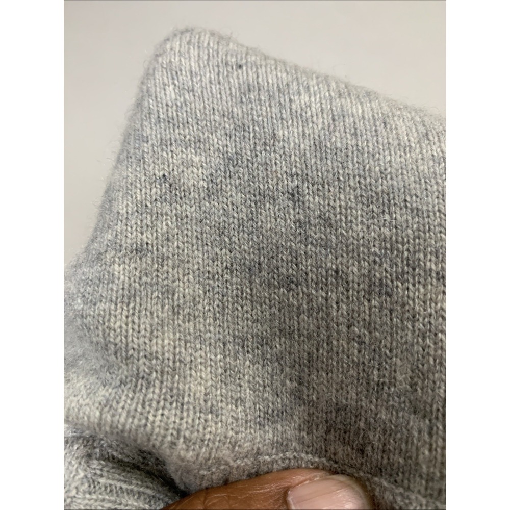 Peck & Peck Women's XL Cashmere Turtleneck Gray Long Sleeve Sweater Luxury Luxe - Picture 6 of 7